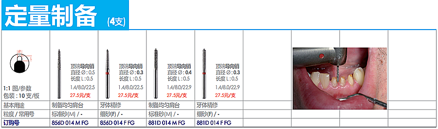 德國(guó)奧一修復(fù)車針定量制備