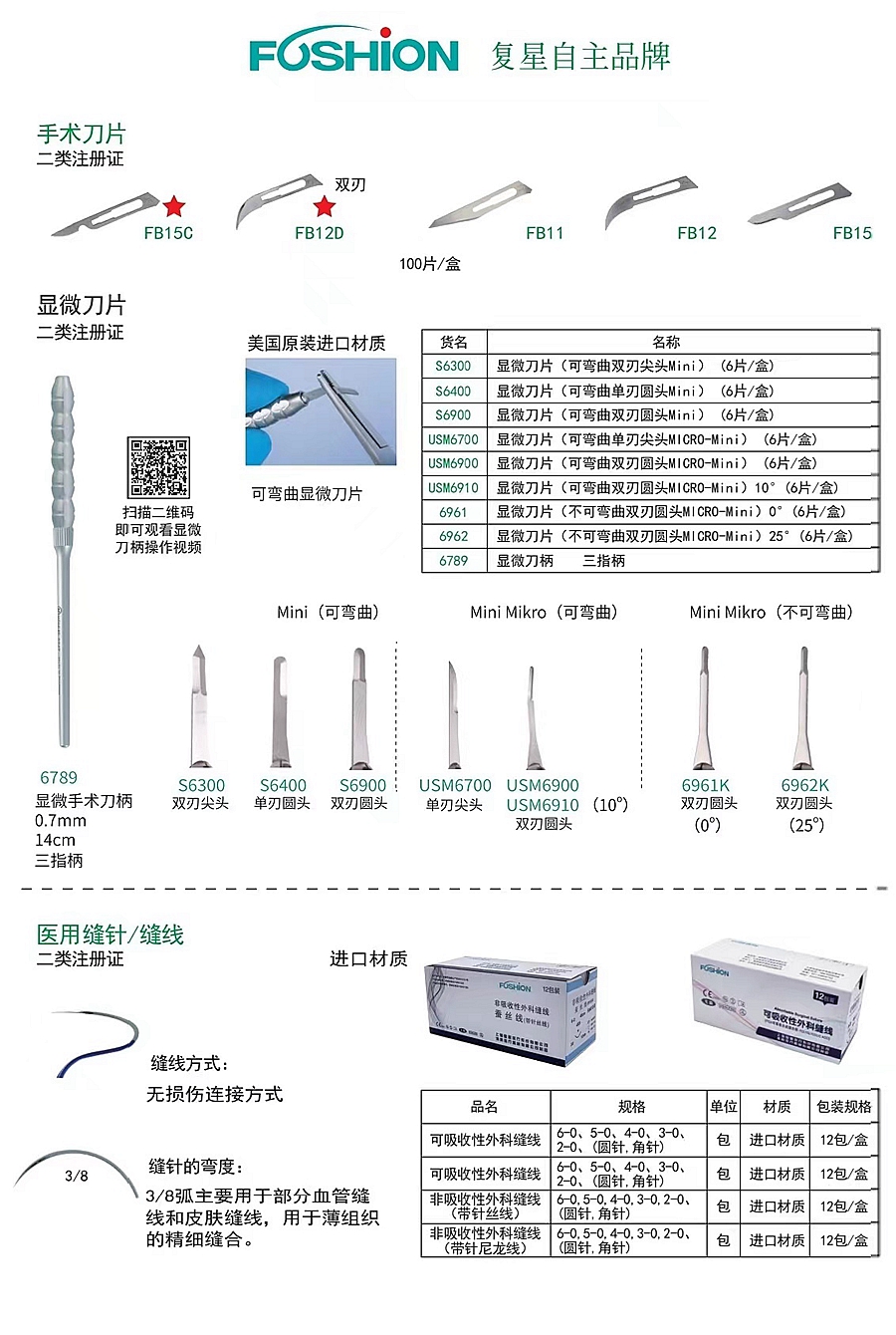 復(fù)星醫(yī)療手術(shù)刀片